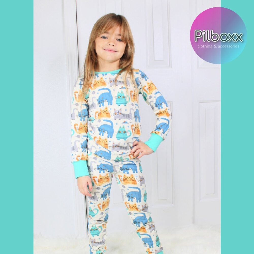 Cat Pajamas, Unisex, Handmade, NEW